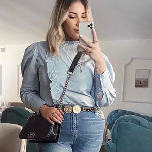 Zara blue shirt